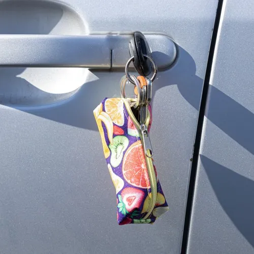 PORTE-CLÉS PERSONNALISABLE en cuir Nappa