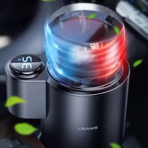 Porte gobelet pour voiture USAMS ZB160 chauffant / refrigerant