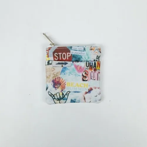 PORTE-MONNAIE AVEC DEUX POCHES EN RPET PERSONNALISABLES