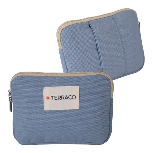 Porte-monnaie en coton avec option poignée