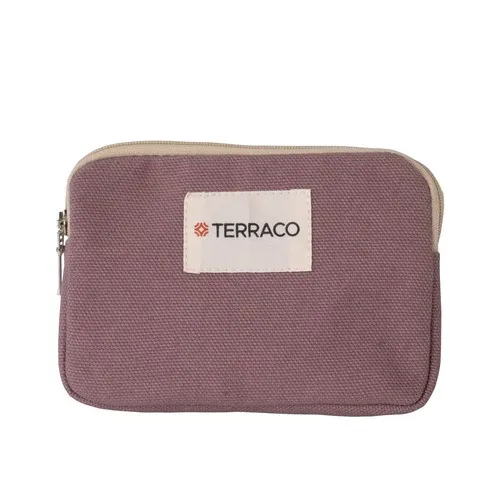 Porte-monnaie en coton avec option poignée