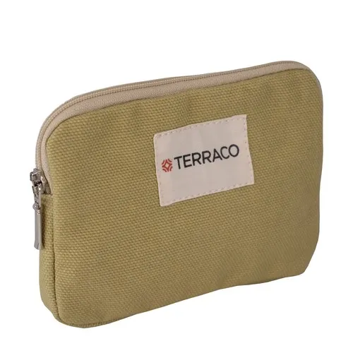 Porte-monnaie en coton avec option poignée