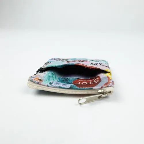 PORTE-MONNAIE PERSONNALISABLE AVEC DEUX POCHES