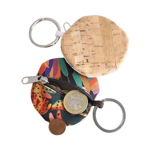 PORTE-MONNAIE PERSONNALISABLE EN POLYESTER ET LIÈGE