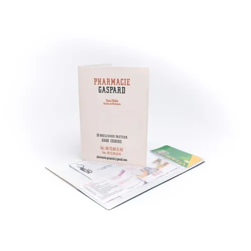 PORTE-ORDONNANCES 3 POCHES - 100 % personnalisé PVC Souple