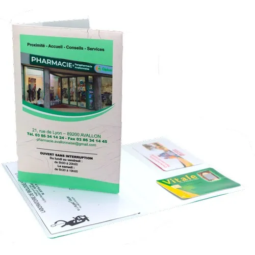 PORTE-ORDONNANCES 4 POCHES - ÉCO-CONÇU - 100 % PERSONNALISÉ