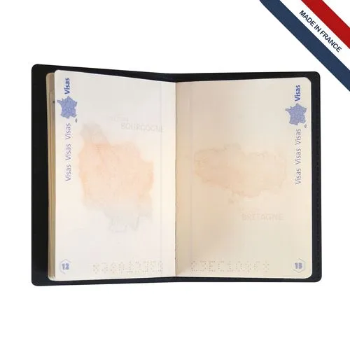 Porte-passeport cuir régé.