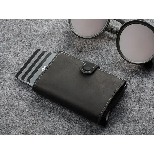 Portefeuille RFID - Cuir de chasse