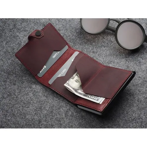 Portefeuille RFID - Cuir de chasse