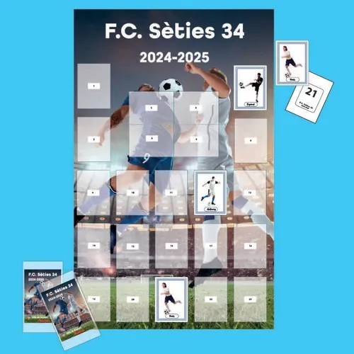 Posters avec autocollants<BR>