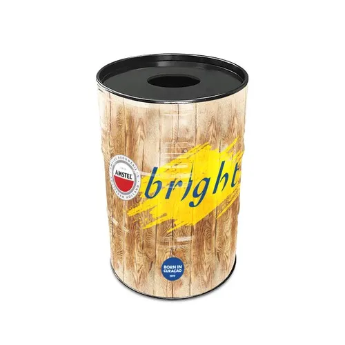 Poubelle Grand Baril Full Colour - avec couvercle troué | 200 Litres