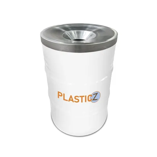 Poubelle Grand Baril RAL - avec couvercle ignifugé | 200 Litres