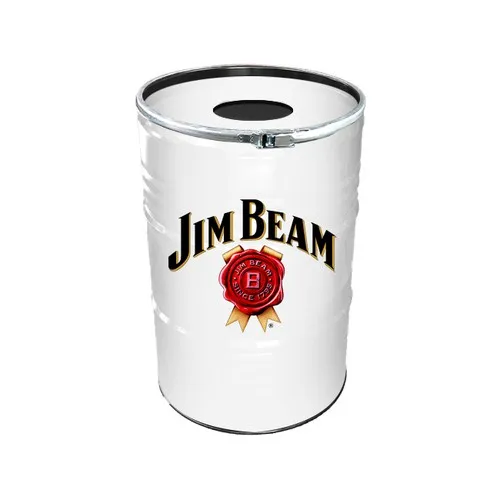 Poubelle Grand Baril RAL - avec couvercle troué | 200 Litres