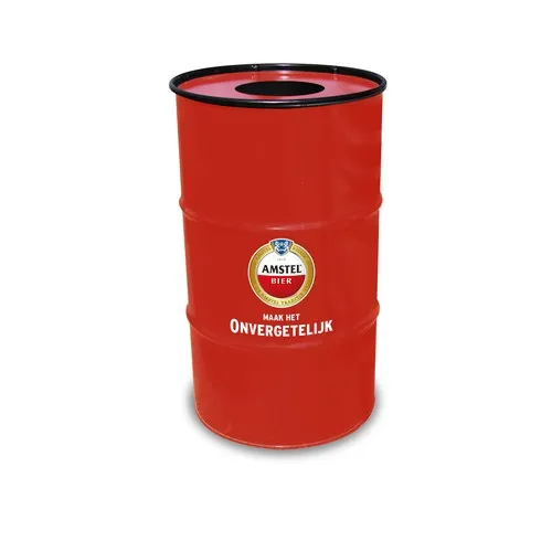 Poubelle Medium Baril RAL - avec couvercle troué | 120 Litres