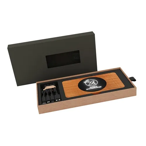 Powerbank Wireless Wood 5000