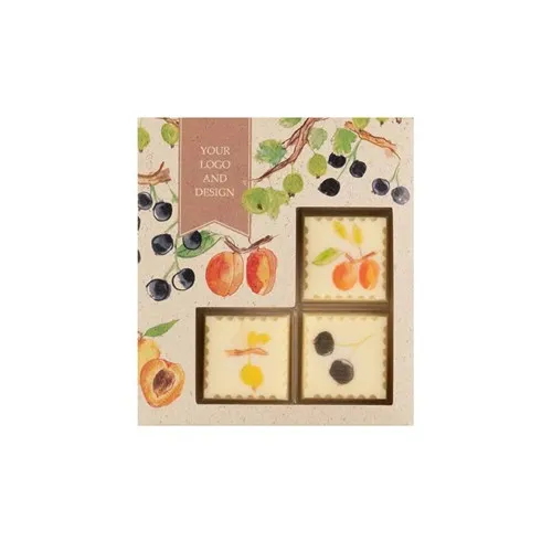 PRALINES CHOCOSTAMP COCOA GARDEN 3 PCS