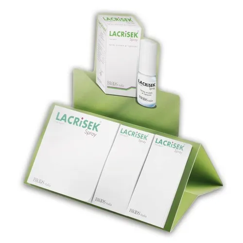 Présentoir en carton avec bloc adhésif et index papier