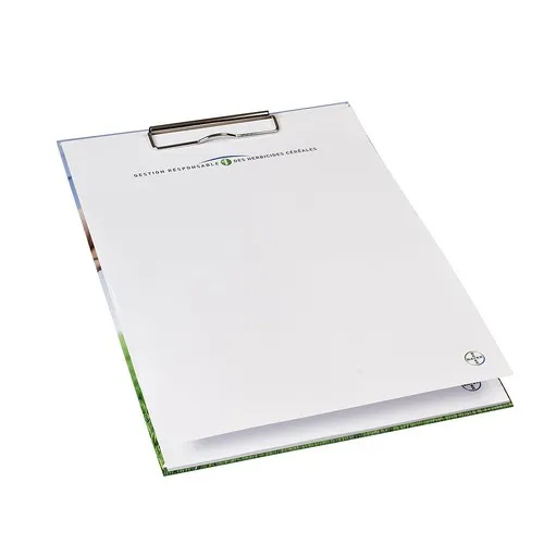 Presse-papiers A4 rigide avec bloc-notes – surface d’écriture portable et robuste