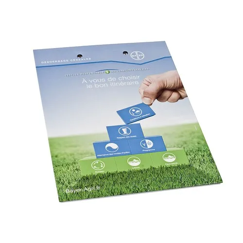 Presse-papiers A4 rigide avec bloc-notes – surface d’écriture portable et robuste