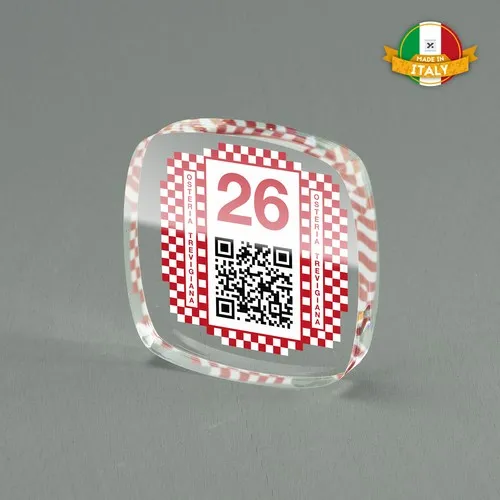 Presse-papiers CARRE en plexiglass personnalisable