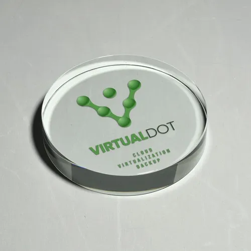 Presse-papiers rond en verre