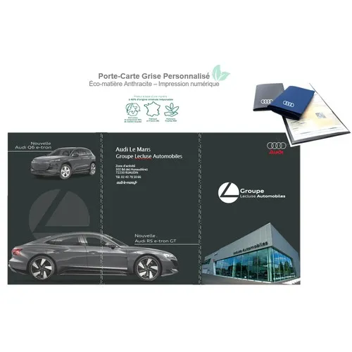 PROTEGE CARTE GRISE 3 volets - AUTO / MOTO - ÉCO-CONÇU