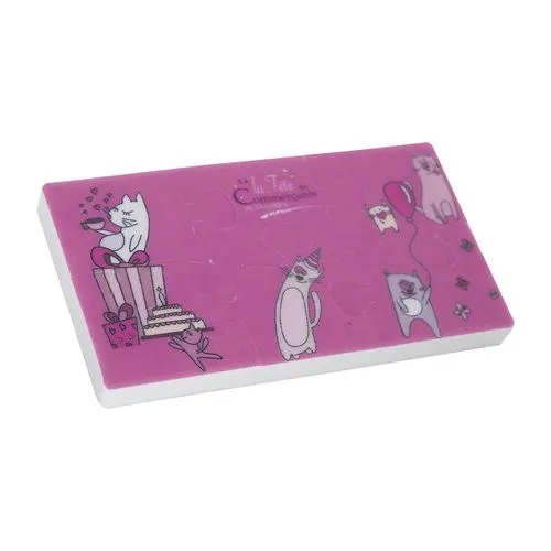PUZZLE GOMME 9X5CM RECTO