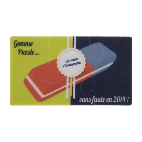 PUZZLE GOMME 9X5CM RECTO