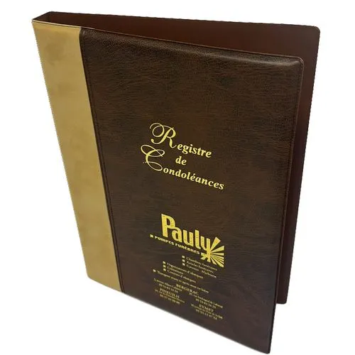 Registre à anneaux bicolor simili