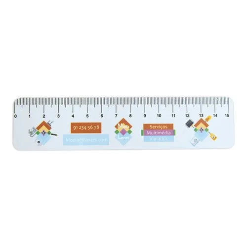 RÈGLE 15CM PP 800 MIC 1 CÔTÉ PERSONNALISABLE