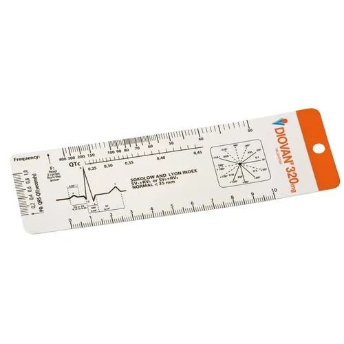 RÈGLE ECG FLEXIBLE (graduations + logo à 1 couleur inclus)