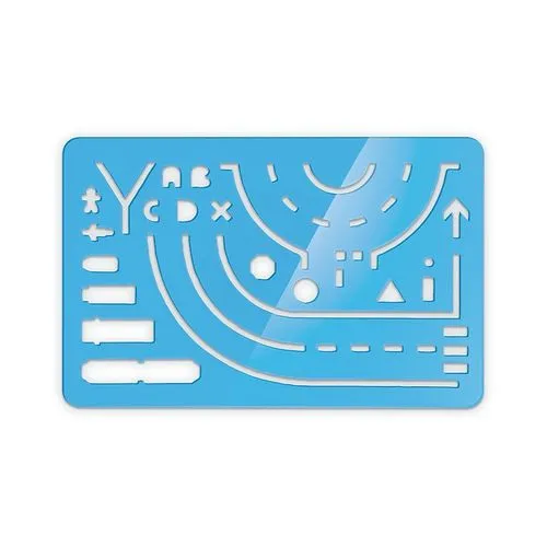 REGLE NORMOGRAPHE 125x80x1,5 mm - ASSISTANT DU CONSTAT AMIABLE