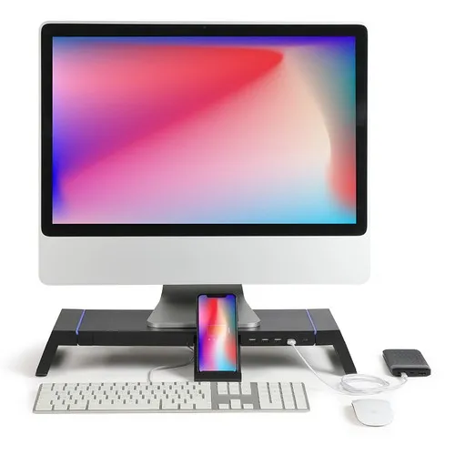 Rehausseur d’ordinateur avec hub