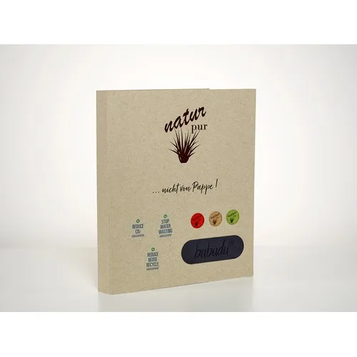 Reliure à anneaux en papier naturel 0,8 mm pour DIN A4