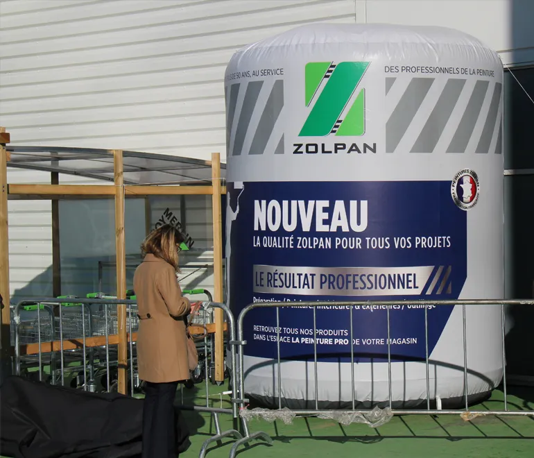 Reproduction gonflable géante de votre produit sur mesure