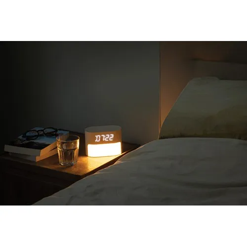 Réveil à bruit blanc en plastique recyclé RCS LumaRise