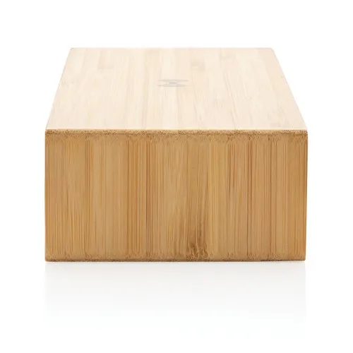 Réveil en bambou avec chargeur sans fil 5W