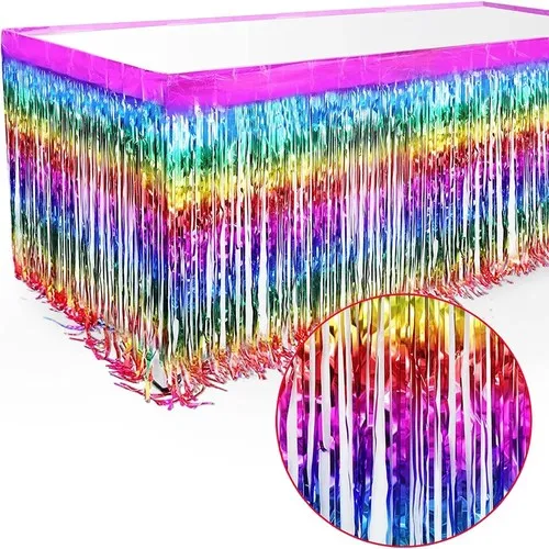 Rideau de table foil MULTICOLOR 275 x 75 cm
