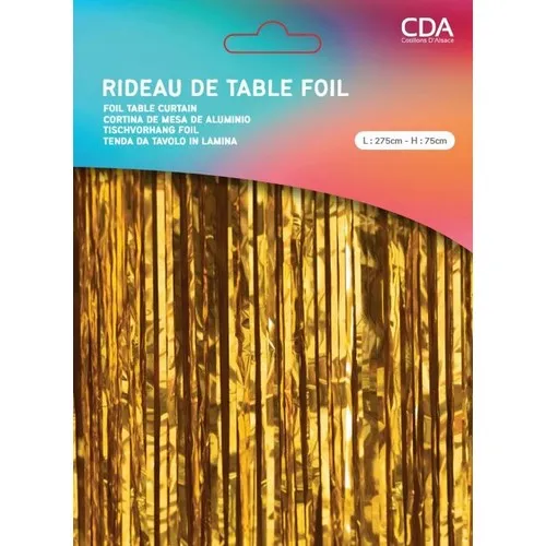 Rideau de table foil OR 275 x 75 cm