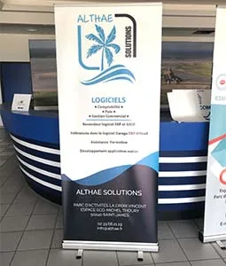 Fabricant de roll-up publicitaire personnalisable pour entreprise.