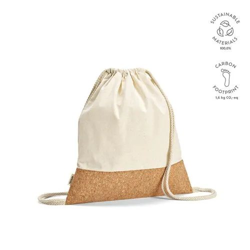 Sac à cordon Orizaba rCOTON 180 g/m² et liège