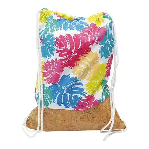 SAC À DOS PERSONNALISABLE EN POLYESTER ET LIÈGE