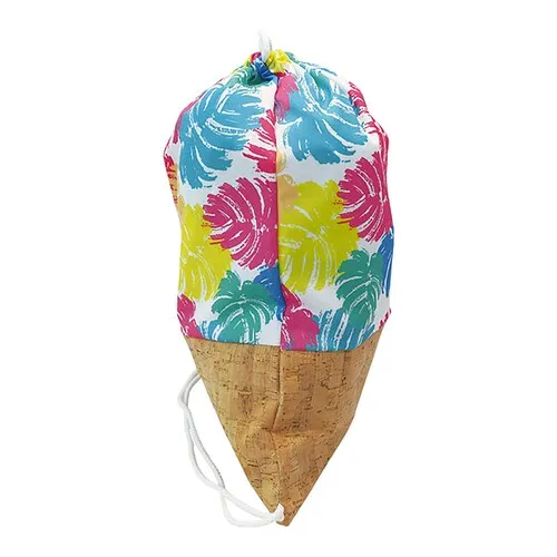 SAC À DOS PERSONNALISABLE EN POLYESTER ET LIÈGE