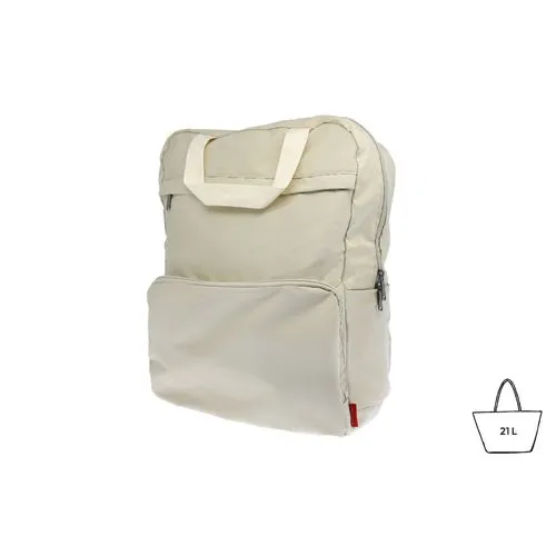 Sac à dos pliable 'Cordoba', polycoton beige