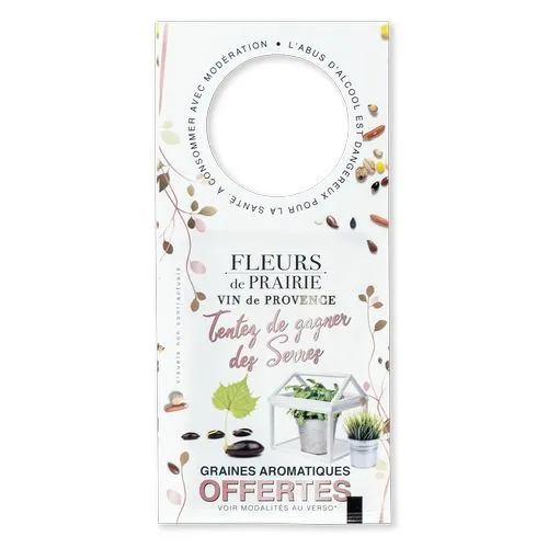 Sac à graines à col de bouteille 75x150mm