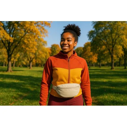 Sac banane 'Malaga', polycoton beige