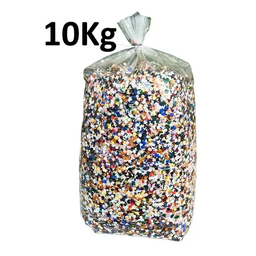 Sac de 10 kgs confettis multicolores  Carnaval