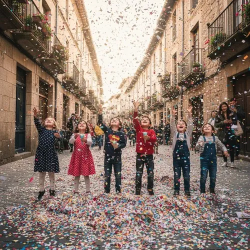 Sac de 10 kgs confettis multicolores  Carnaval