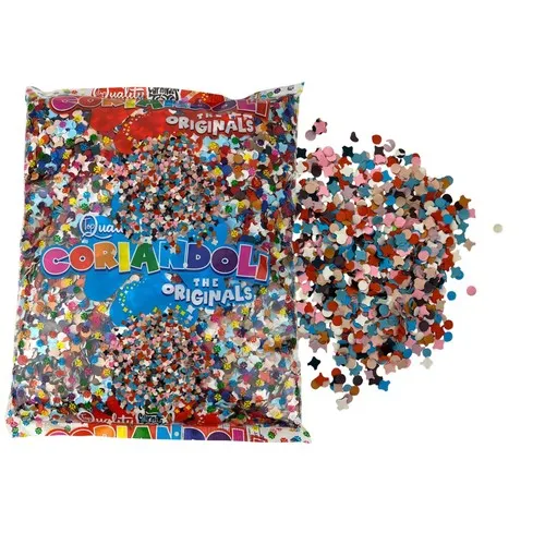 Sac de 500 grammes confetti multicolore* CE