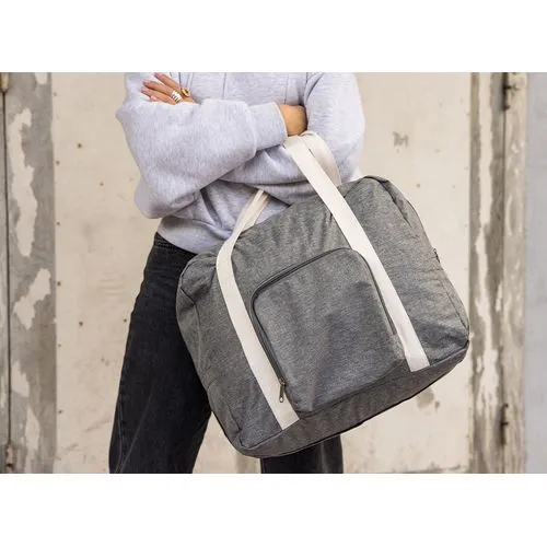 Sac de voyage pliable 'Tenerife', gris chiné RPET